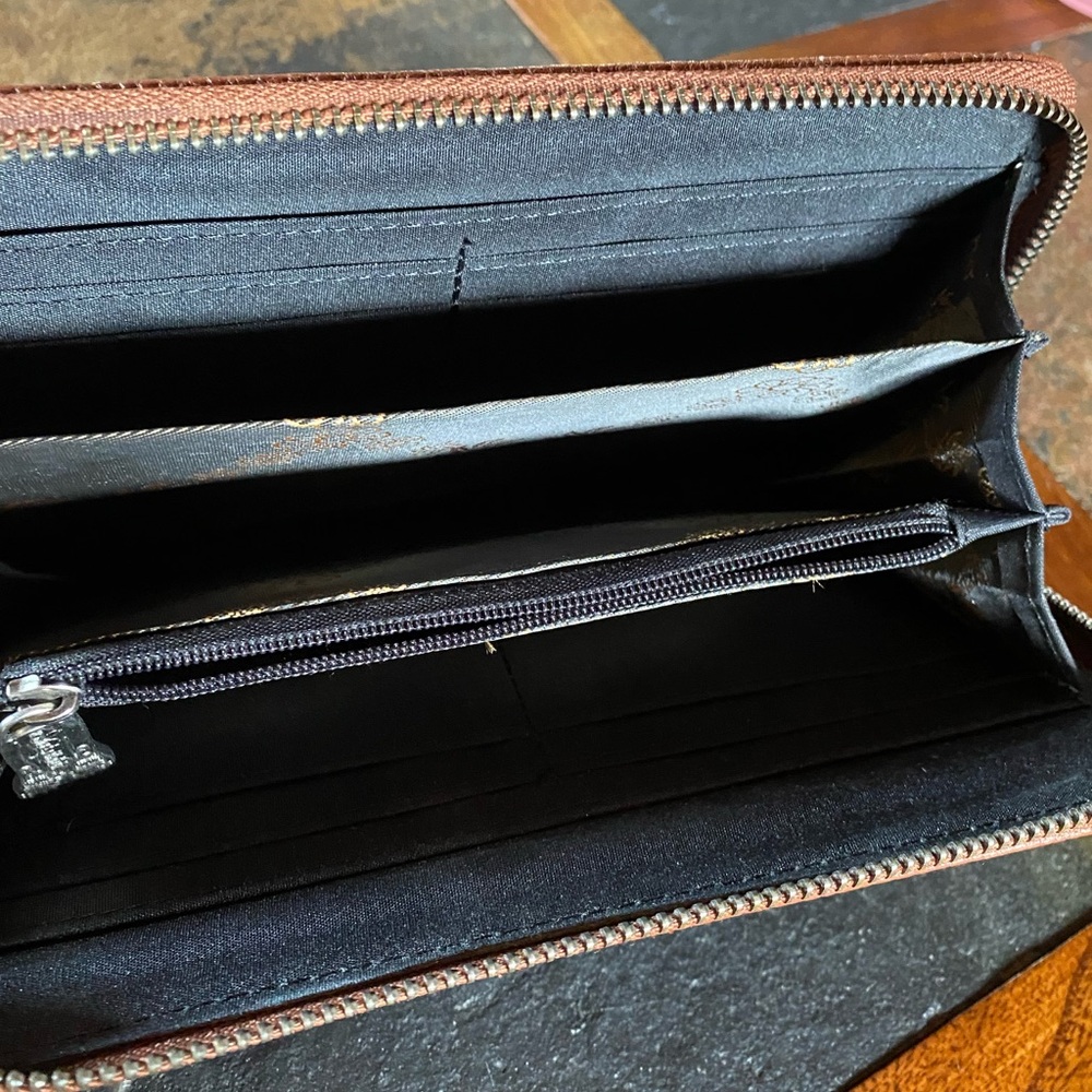 Trinity Thread Wallet, Western Leather Tooling, L… - image 4